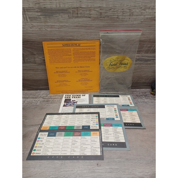 Trivial Pursuit Master Game-Genus Edition Original Vintage 1981 - Picture 9 of 10